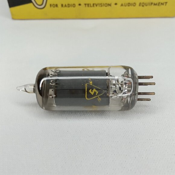 WWII Era Electronic Tube With Box Set Of 5 Sylvania Model 6BY6 NOS NIB 1940s - Picture 6 of 16